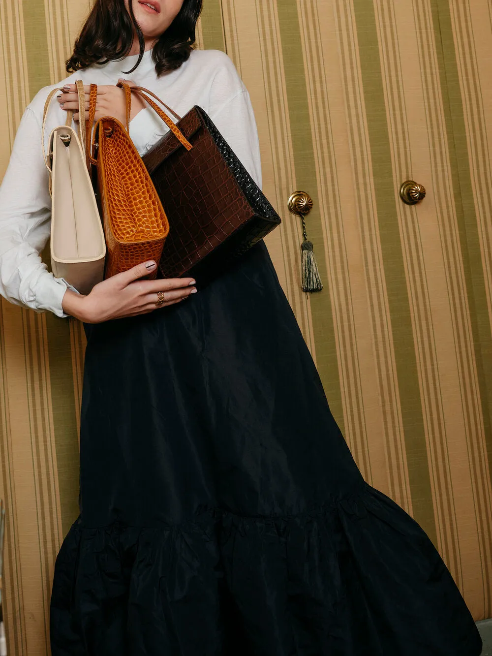 FRITA BAG COGNAC CROC