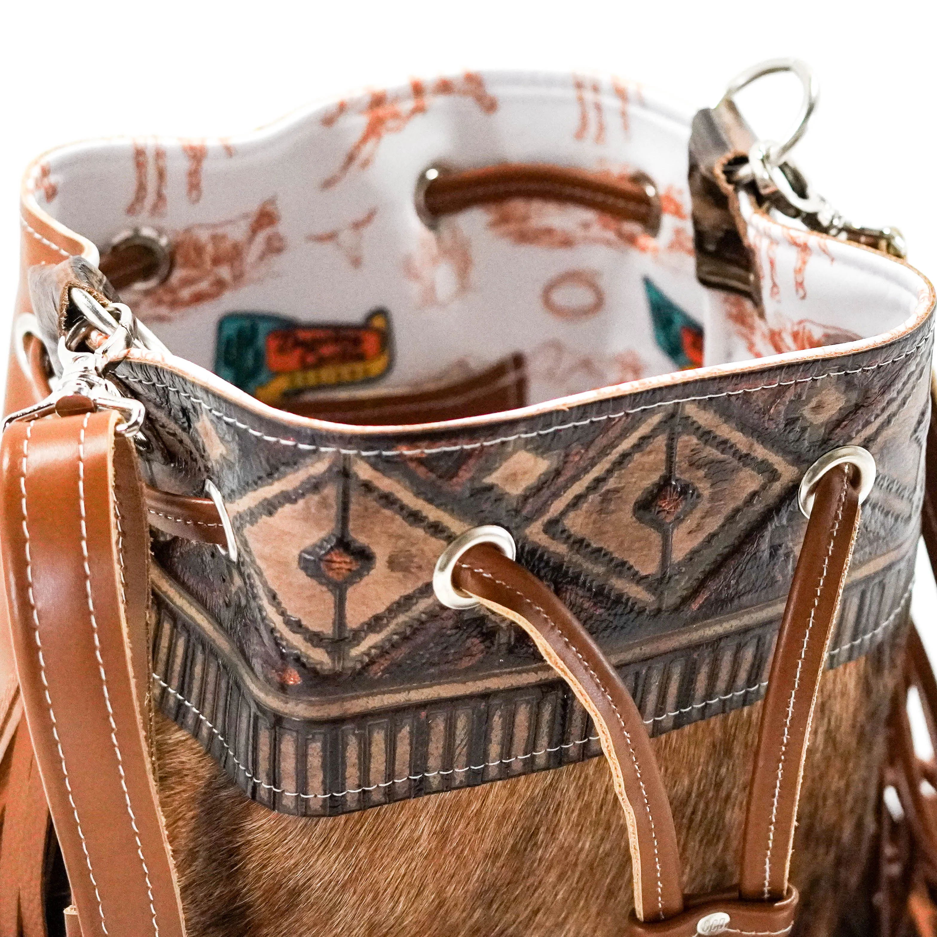 Gabby - Brindle w/ Cowboy Navajo