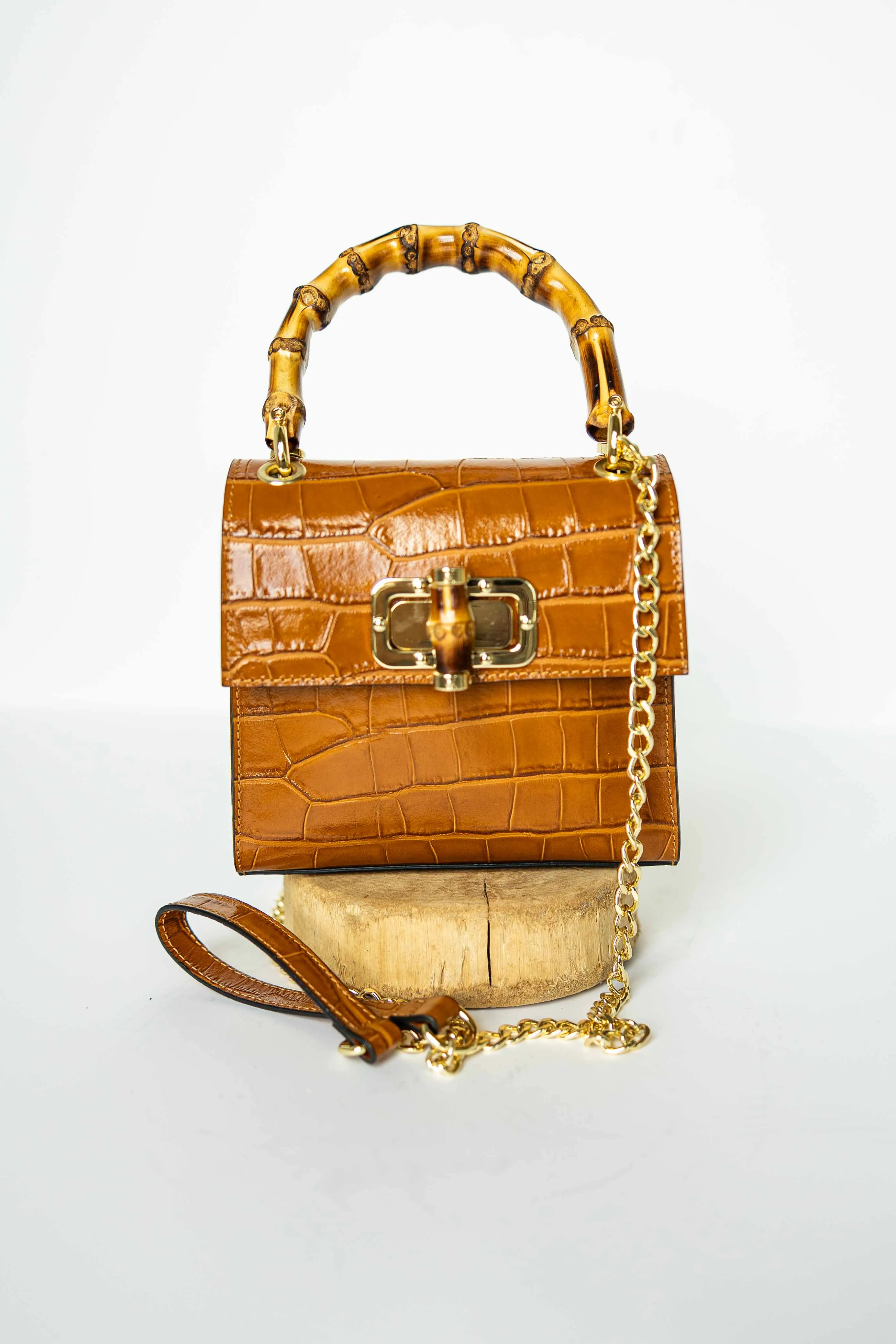[GERMAN FUENTES] DUNDEE LEATHER BAG-CAMEL