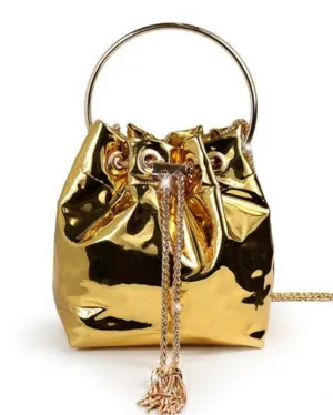 Glam Mini Metallic Bag (Gold)