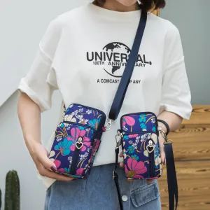 Glamorous Mini Vertical Female Fabric Wrist Phone Bags