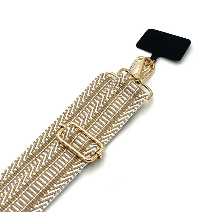 Gold Stripes Woven Strap