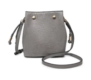 Gray Bucket Bag Purse