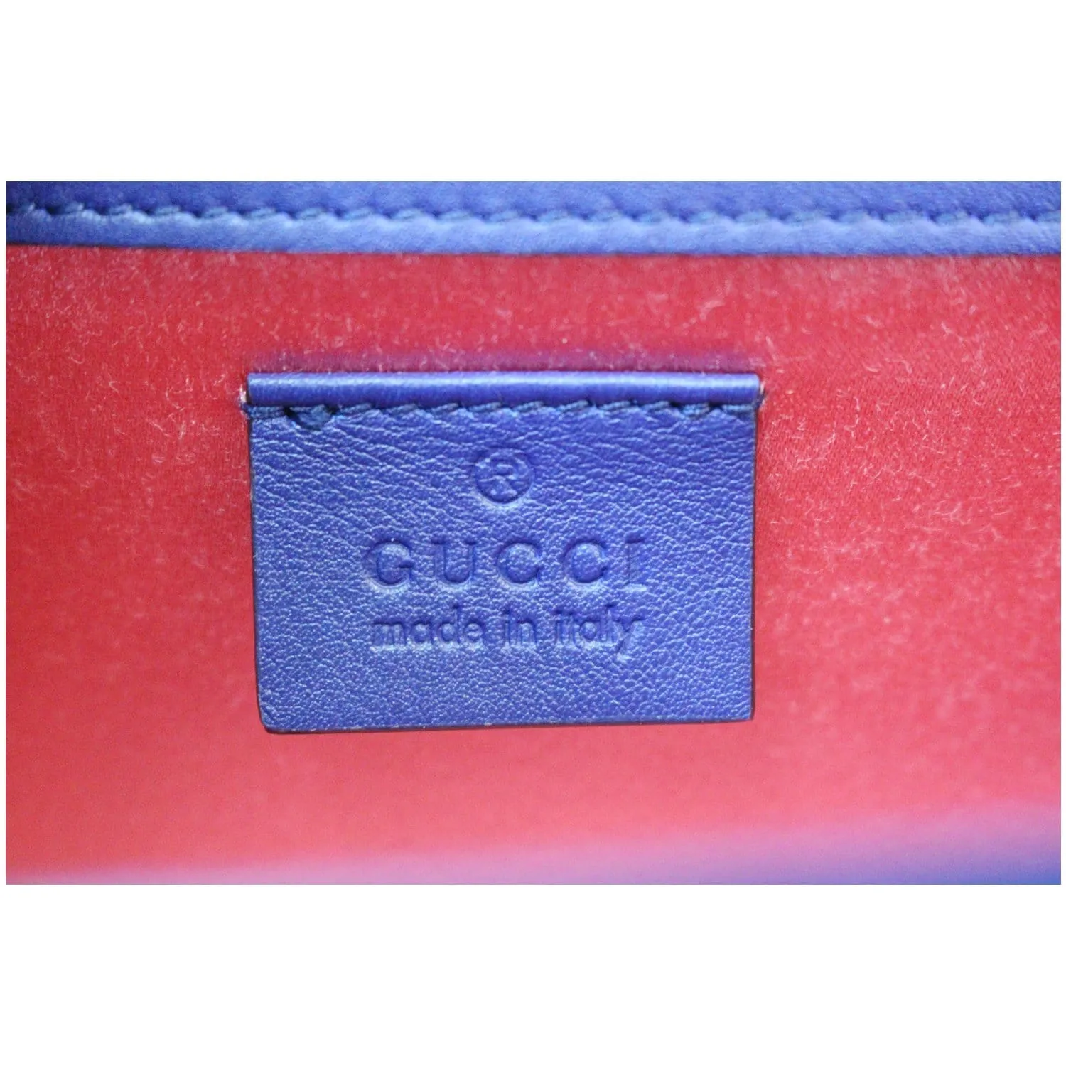 GUCCI Broadway Mini Velvet Crossbody Bag 544242 Blue