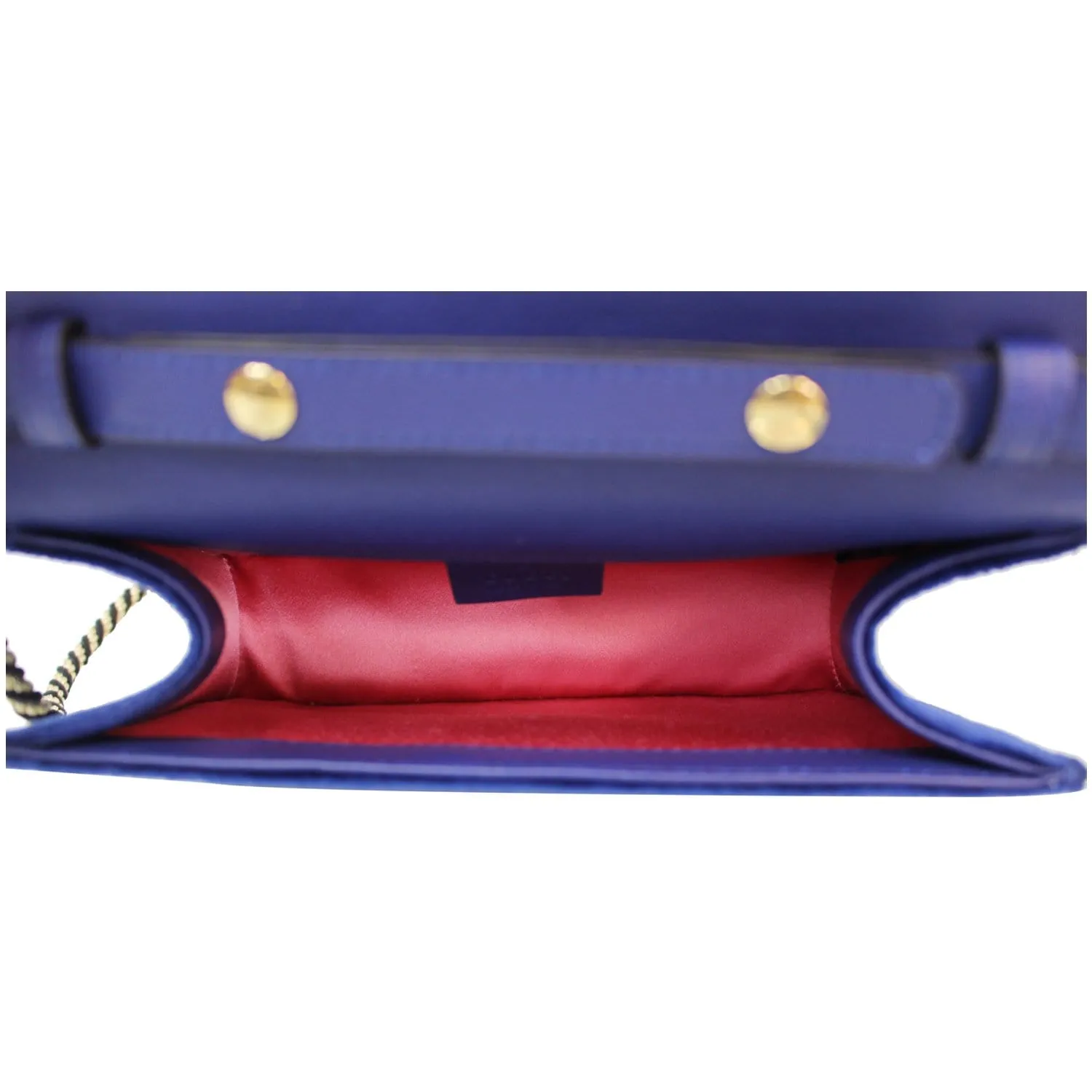 GUCCI Broadway Mini Velvet Crossbody Bag 544242 Blue