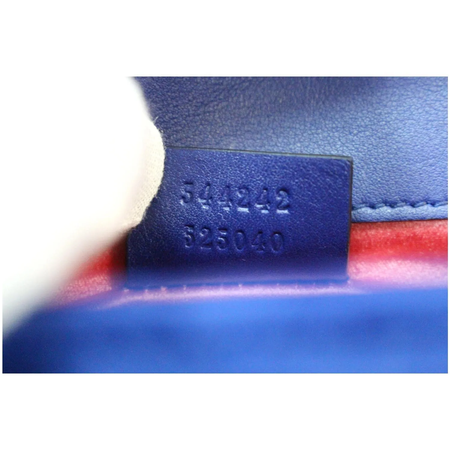 GUCCI Broadway Mini Velvet Crossbody Bag 544242 Blue