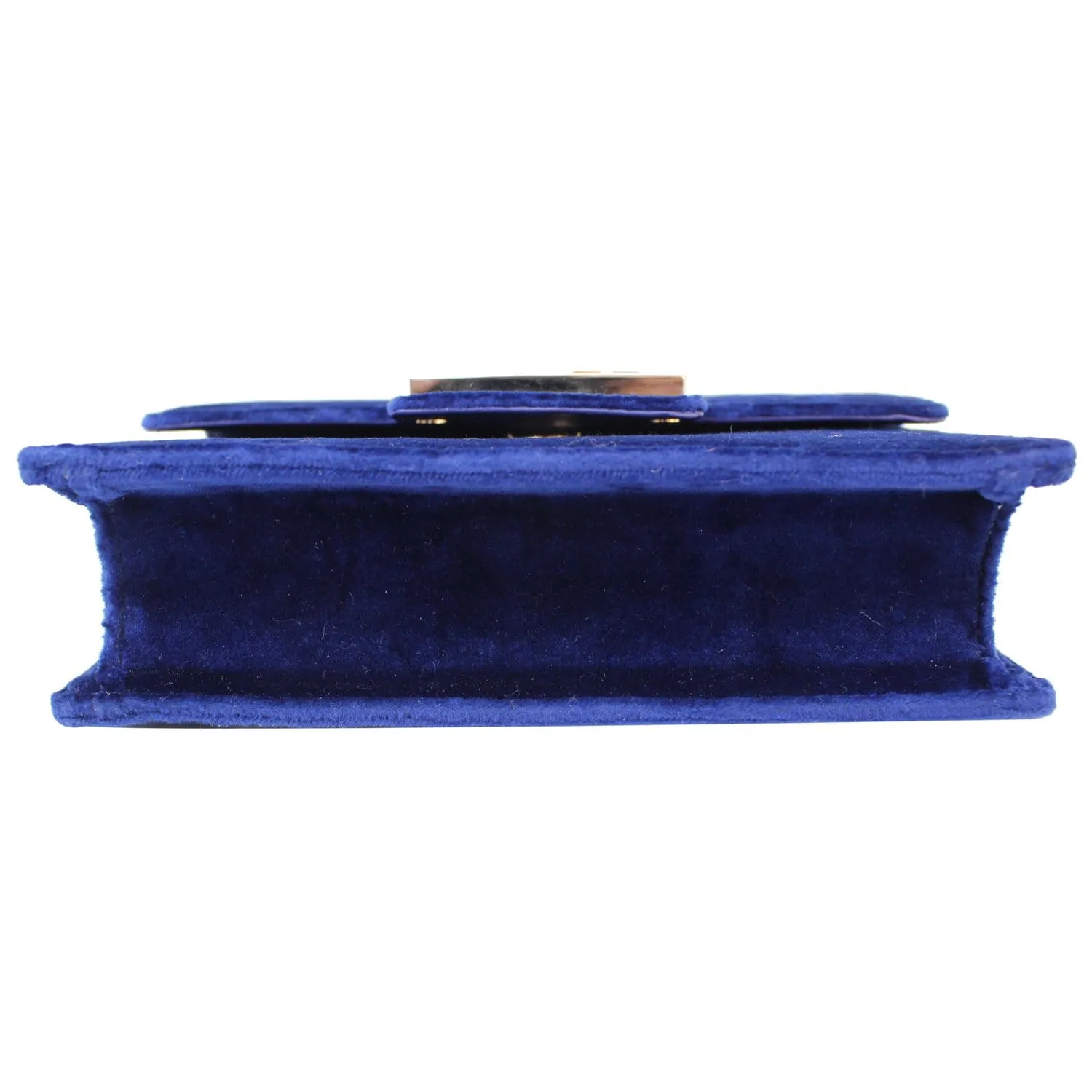 GUCCI Broadway Mini Velvet Crossbody Bag 544242 Blue