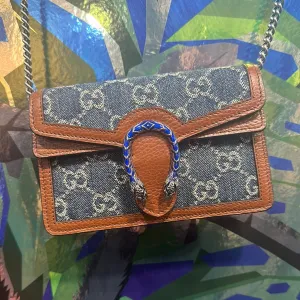 Gucci Denim Mini Dionysis Crossbody Bag