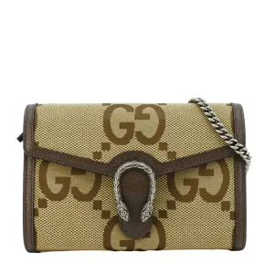 GUCCI Dionysus Mini GG Canvas Crossbody Bag Beige 407231
