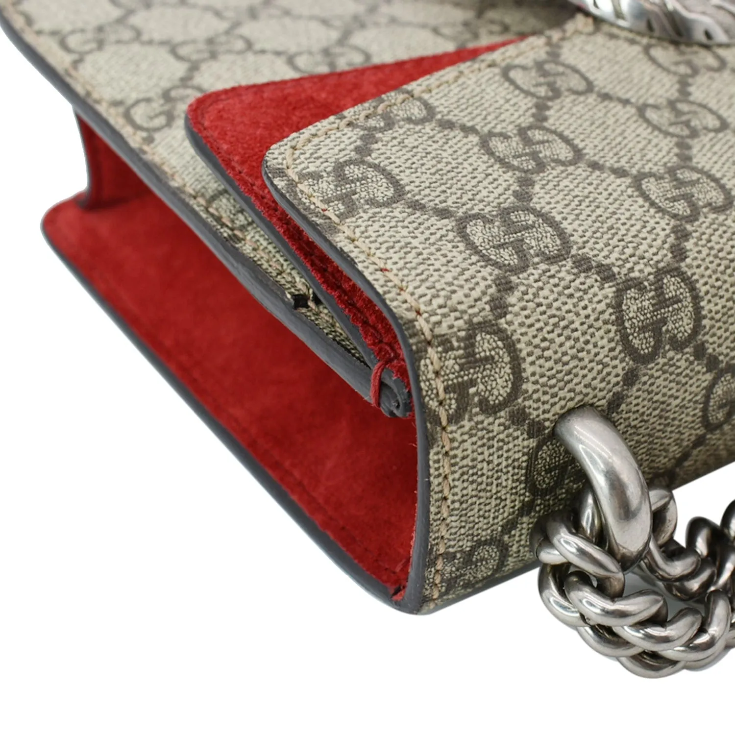 GUCCI Dionysus Mini GG Supreme Canvas Crossbody Bag Beige 421970