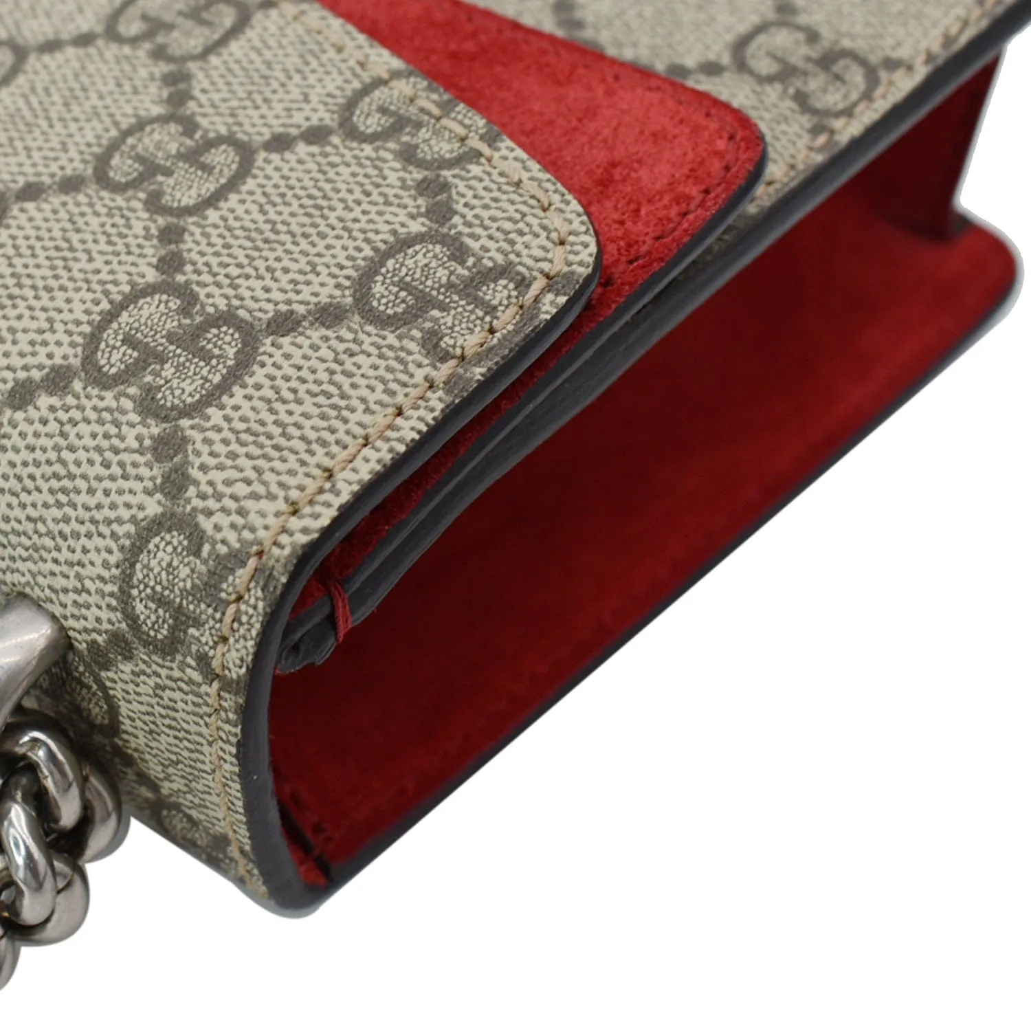GUCCI Dionysus Mini GG Supreme Canvas Crossbody Bag Beige 421970
