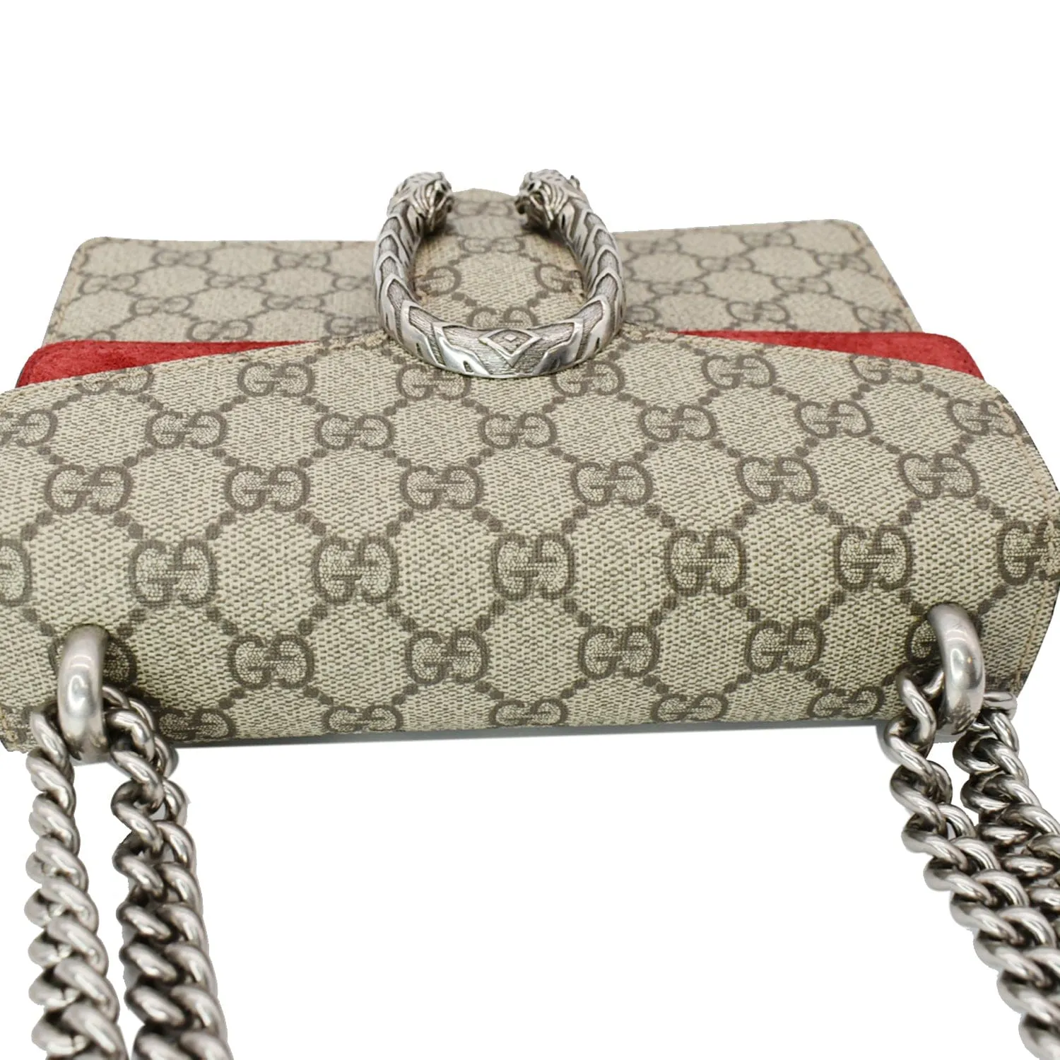 GUCCI Dionysus Mini GG Supreme Canvas Crossbody Bag Beige 421970