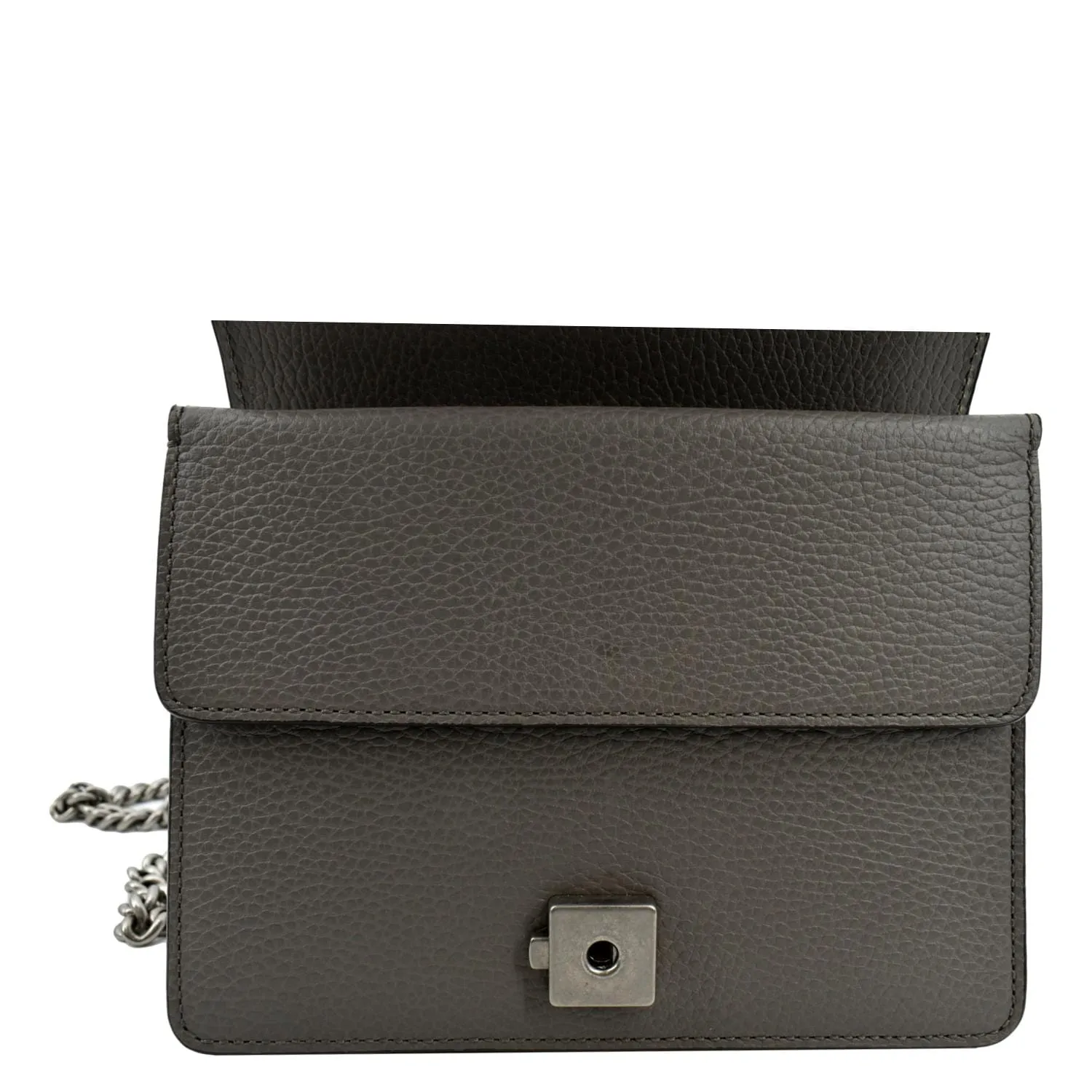 GUCCI Dionysus Mini Leather Crossbody Bag Gray 421970