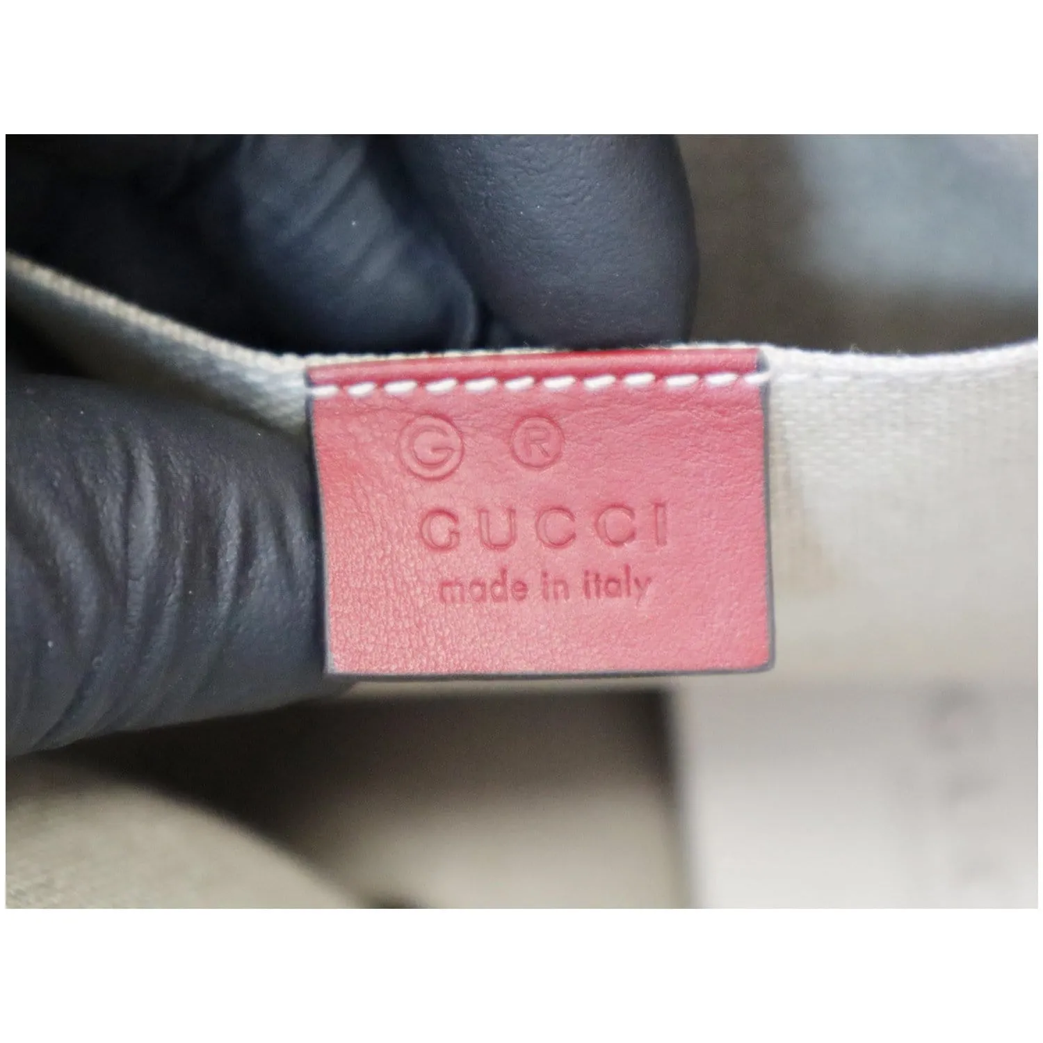 GUCCI Dome Convertible Micro Guccissima Crossbody Bag Red 449654
