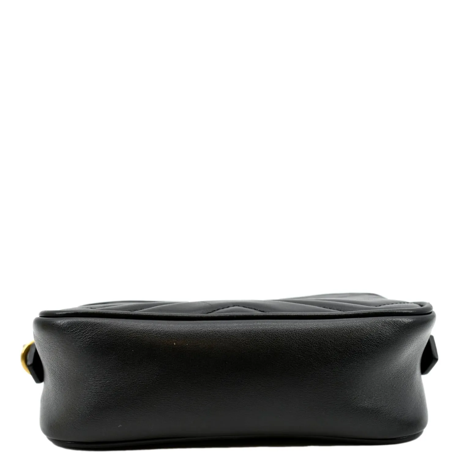 GUCCI GG Marmont Matelasse Mini Leather Crossbody Bag Black 448065