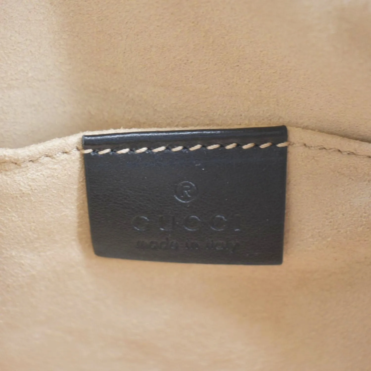 GUCCI GG Marmont Mini Matelasse Leather Chain Crossbody Bag Black 448065