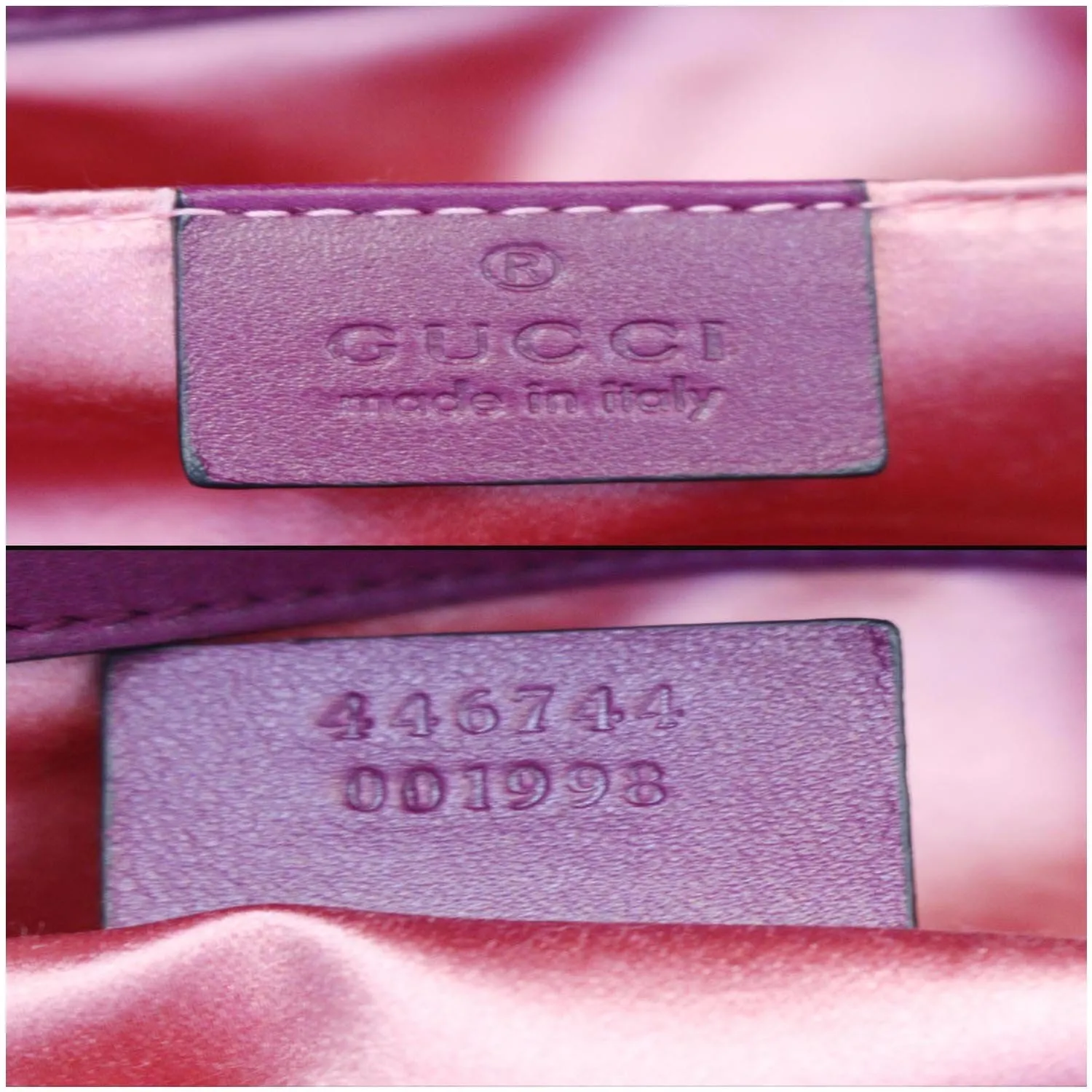 GUCCI GG Marmont Velvet Mini Shoulder Crossbody Bag Purple