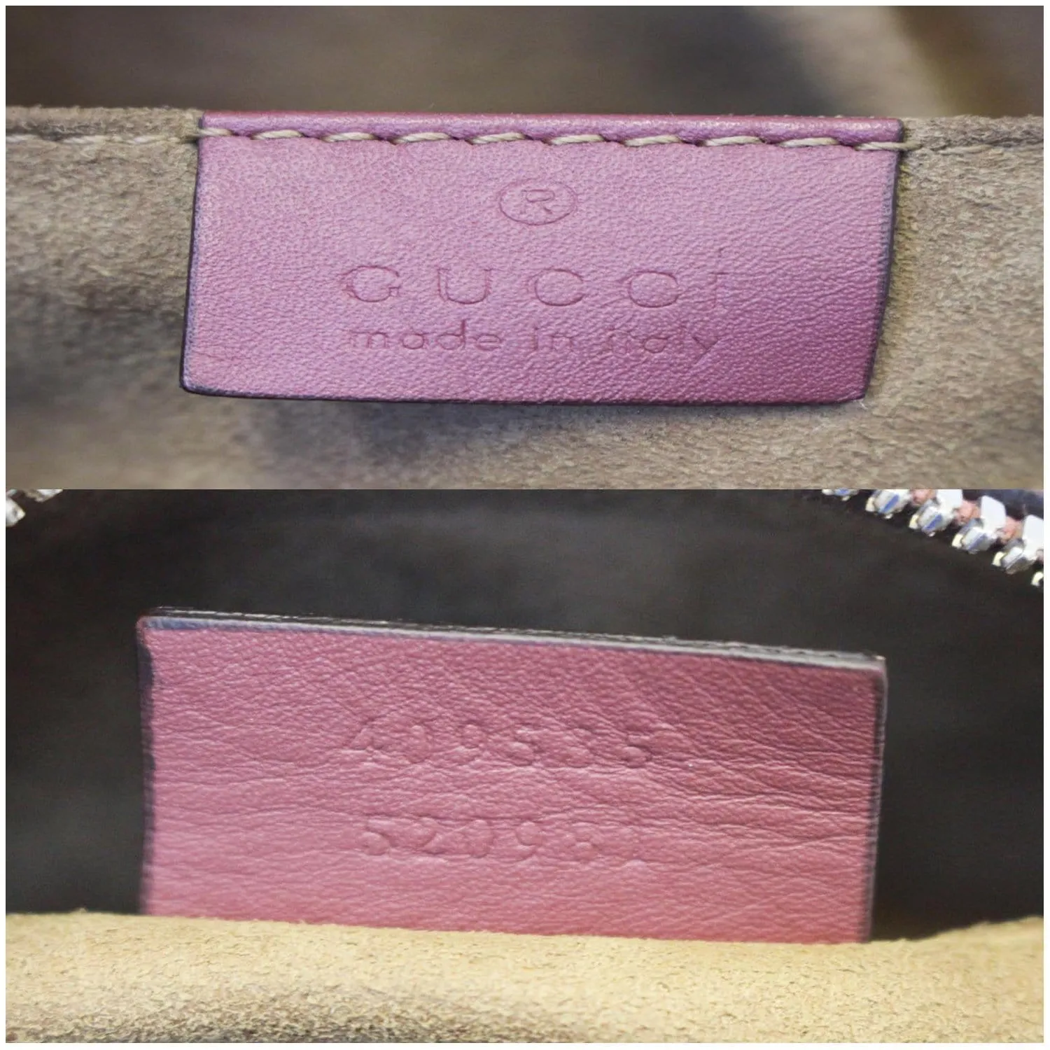 GUCCI GG Supreme Monogram Blooms Print Mini Chain Crossbody Bag Beige