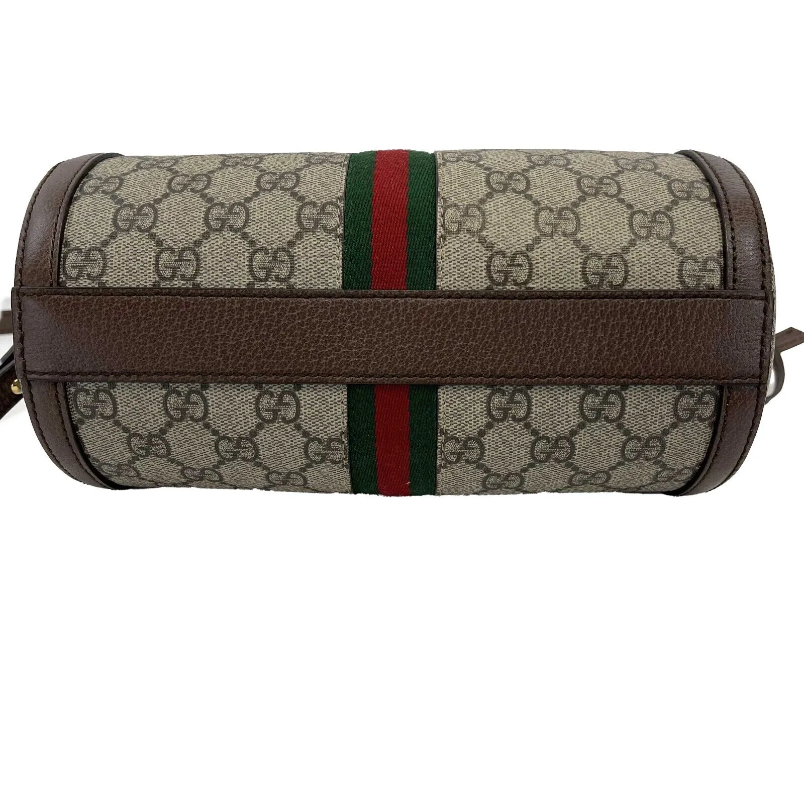 Gucci GG Supreme Monogram Web Small Ophidia Boston Bag - Top Handle / Crossbody
