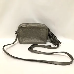Gucci Grey Leather GG Soho Crossbody Bag Sku# 82801