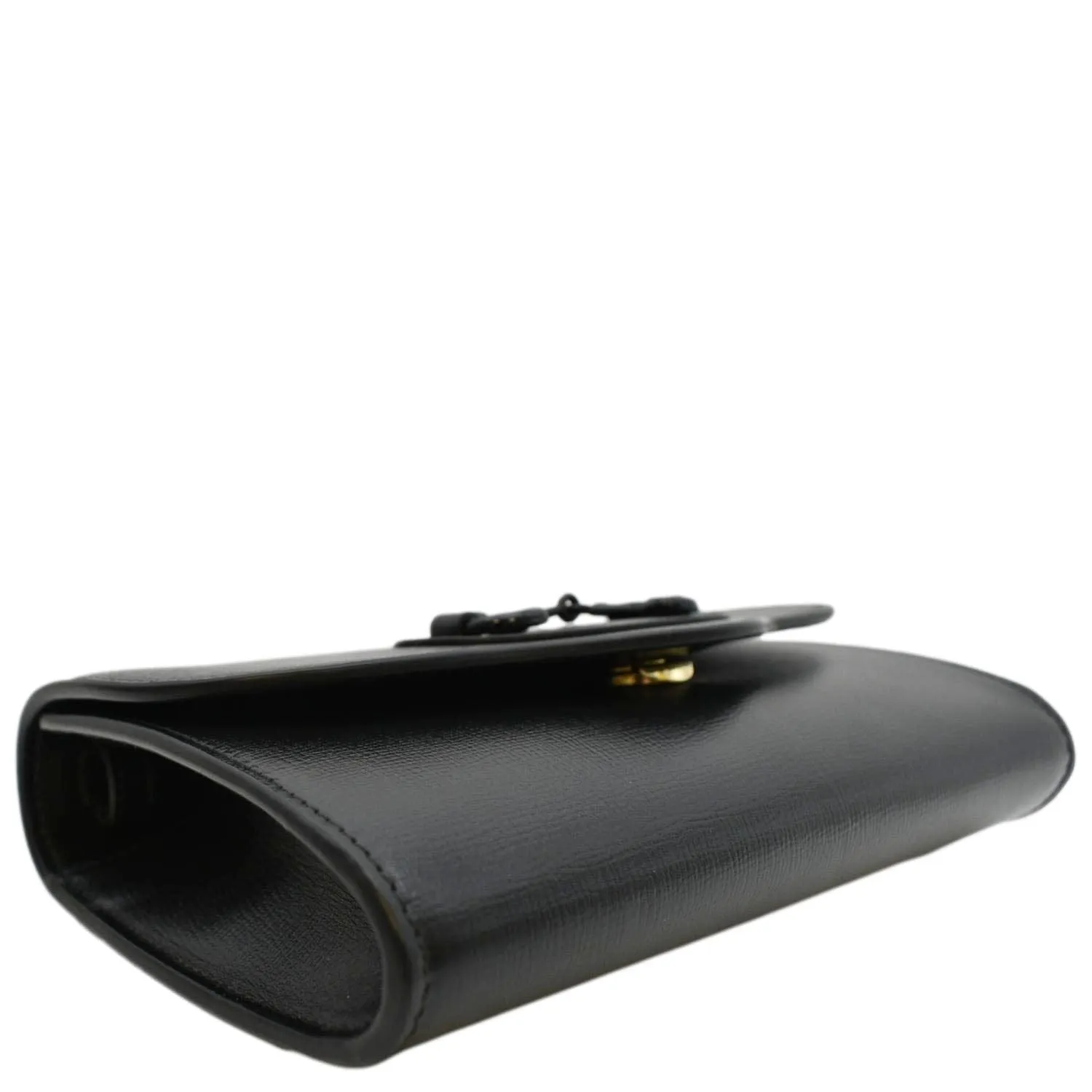 GUCCI Horsebit 1955 Mini Leather Crossbody Bag Black 724713