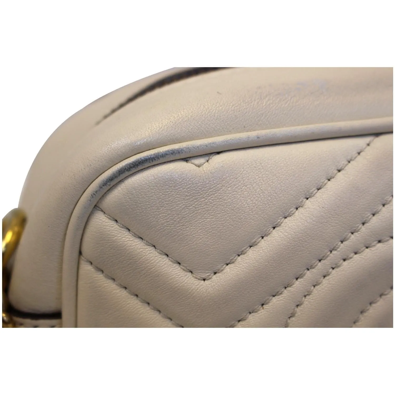 GUCCI Matelasse Mini GG Marmont Shoulder Crossbody Bag 448065