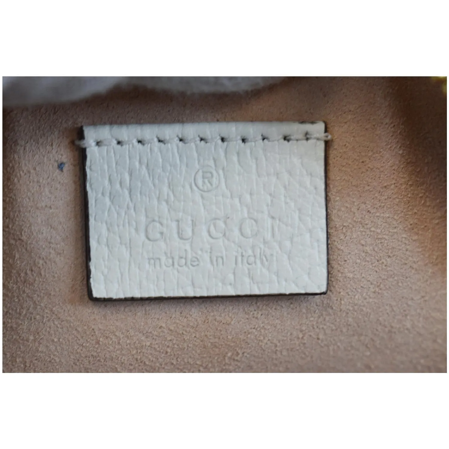 GUCCI Ophidia Mini GG Round Web Leather Crossbody Bag White 550618
