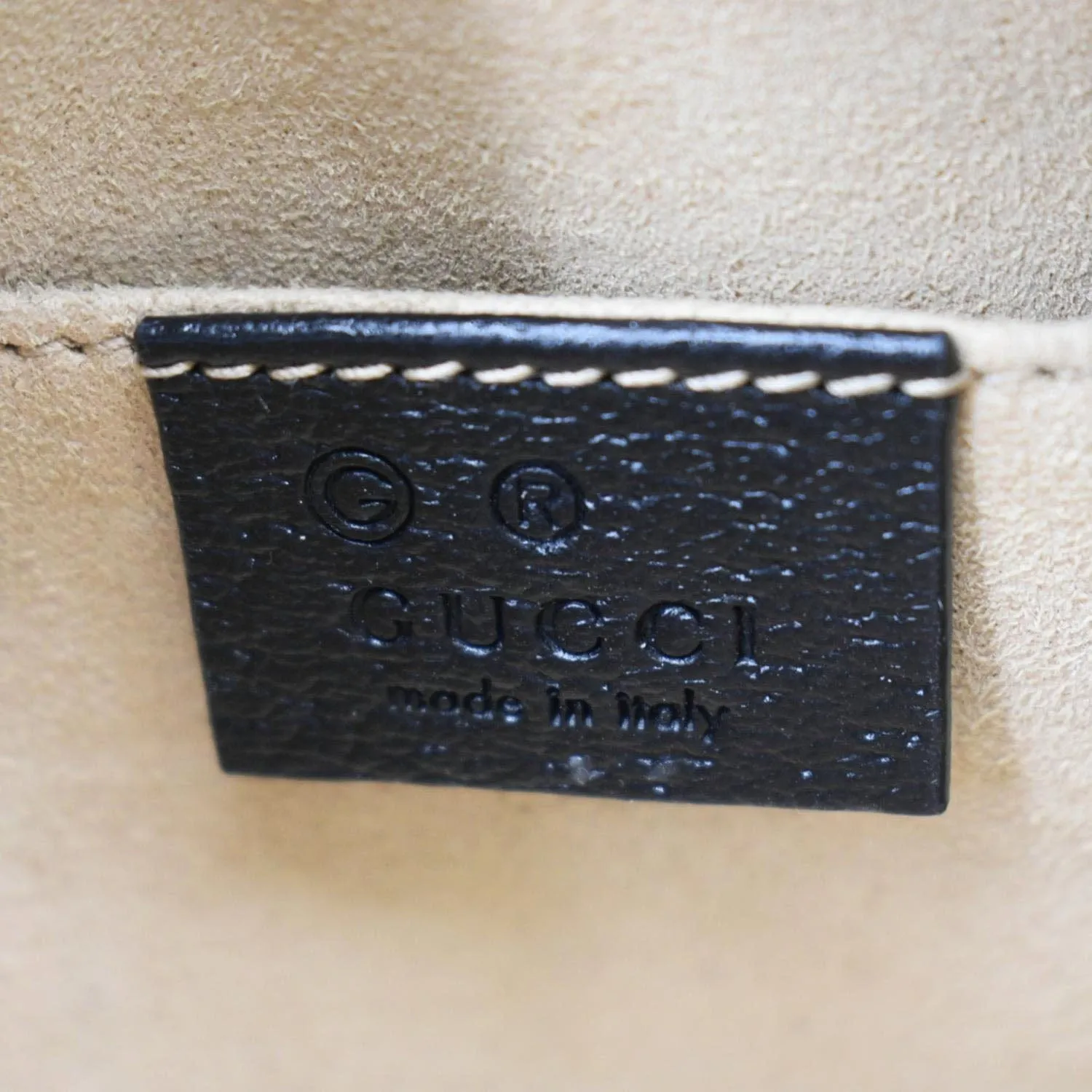 GUCCI Ophidia Web Mini  Leather Crossbody Bag Black 719885