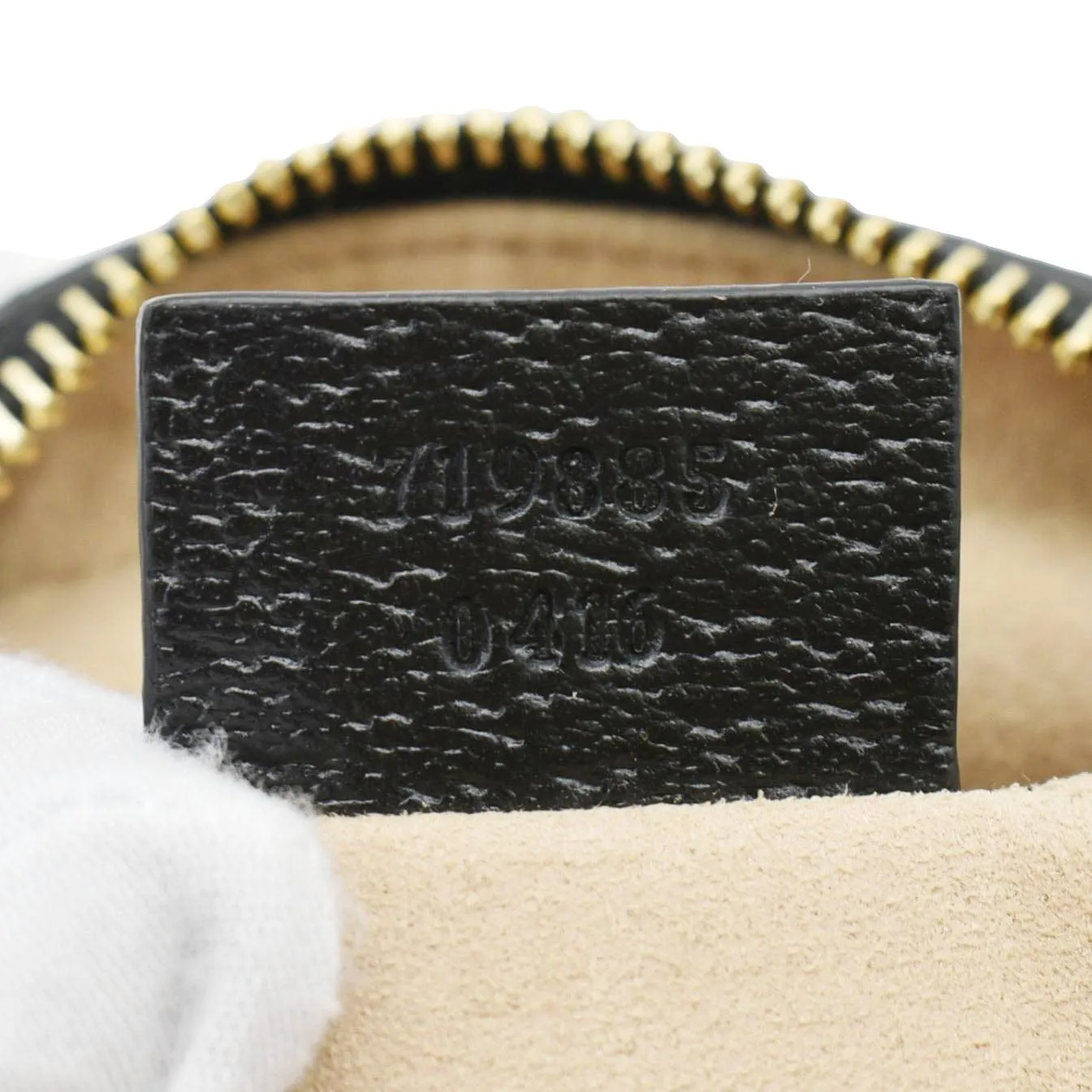 GUCCI Ophidia Web Mini  Leather Crossbody Bag Black 719885