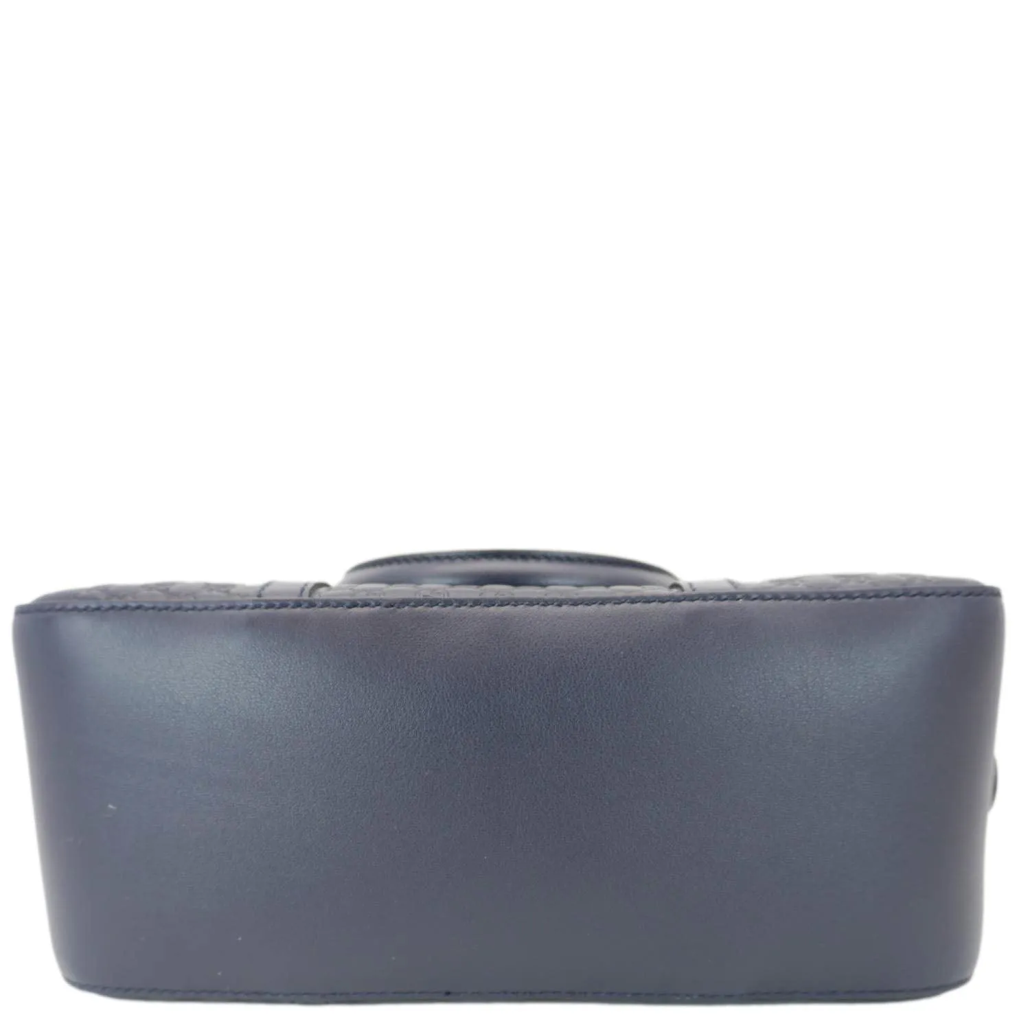 GUCCI Small Microguccissima Leather Crossbody Bag Navy Blue 510286
