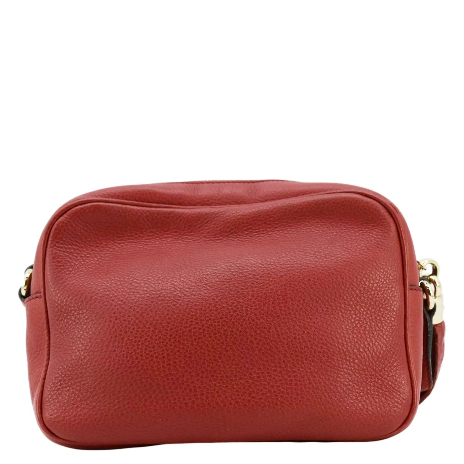 GUCCI Soho Disco Leather Crossbody Bag Red 308364