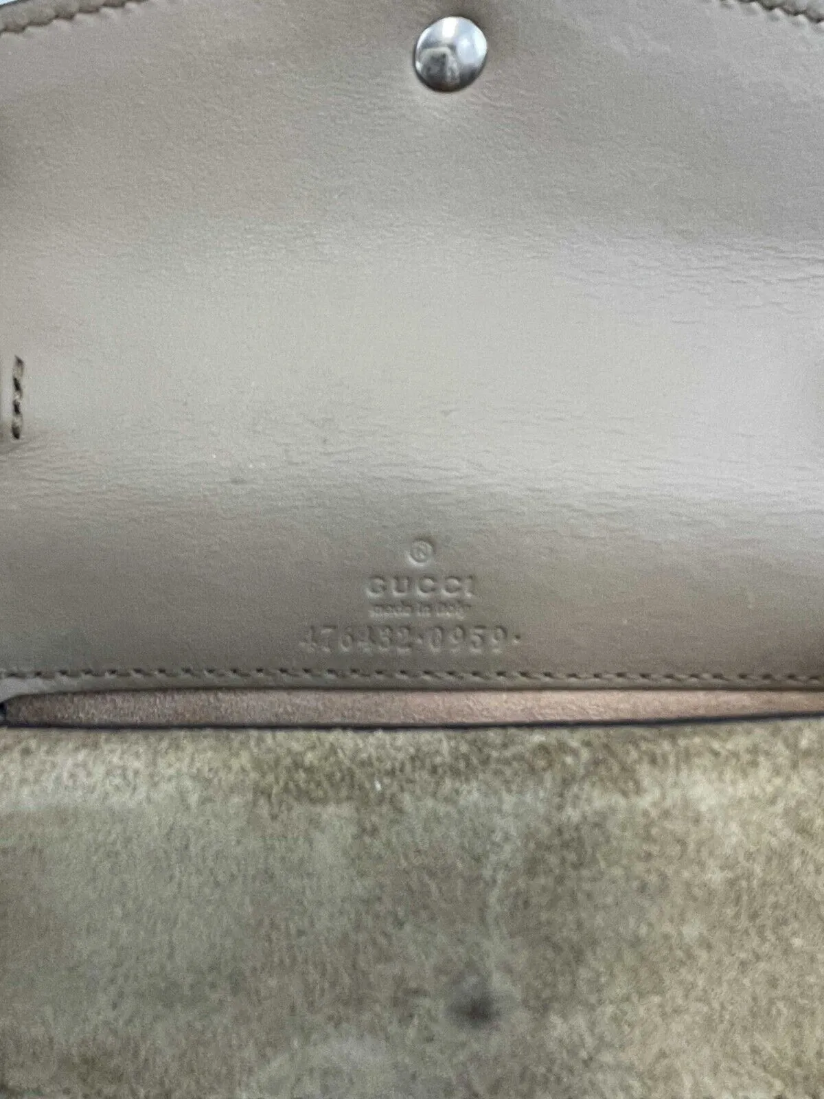 Gucci - Super Mini DIONYSUS SUPREME CHAIN - Ebony Gray / Tan Crossbody