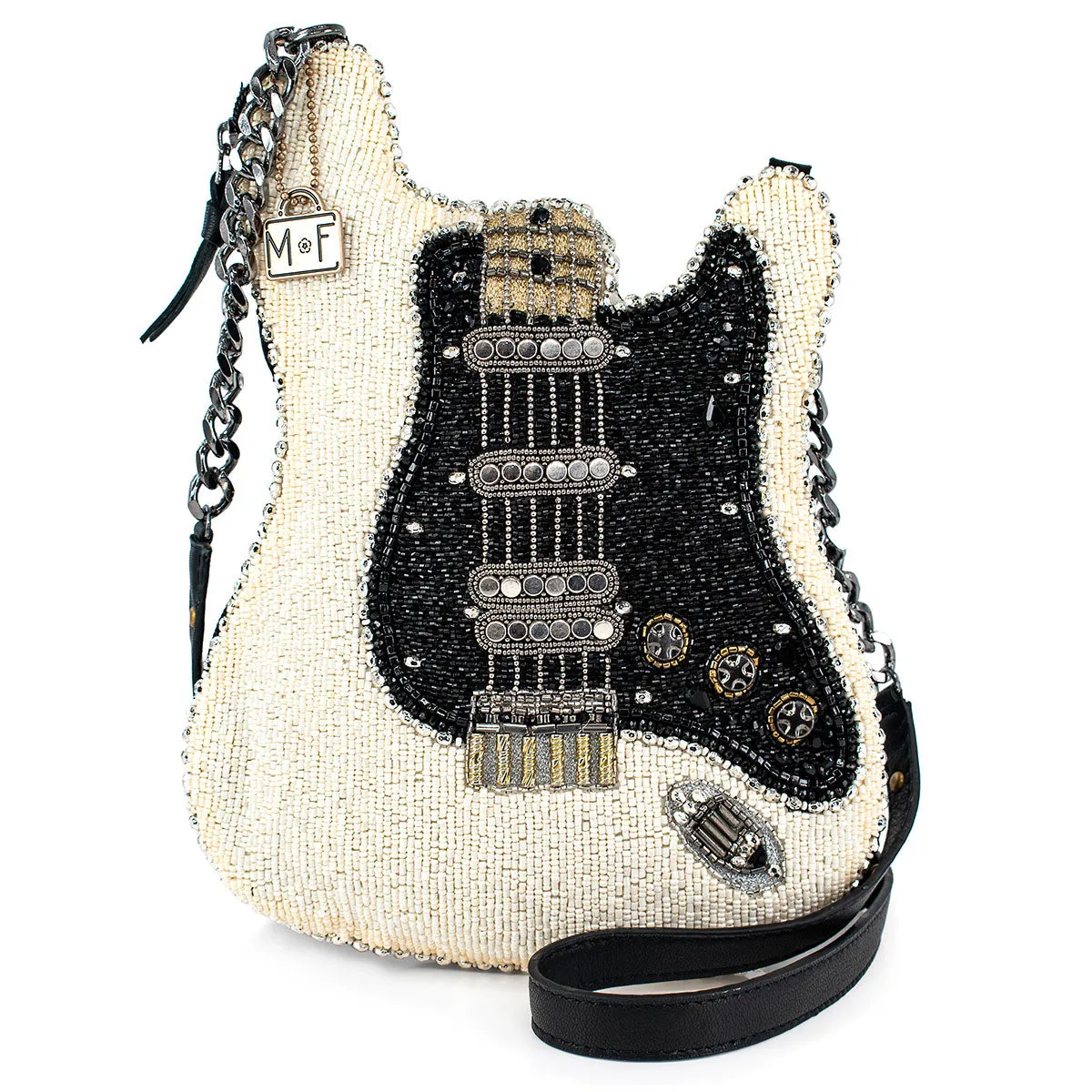 HandBag, Hand Beaded Fender Guitar - Style S002-413