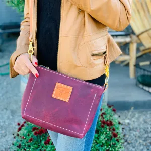 Handcrafted Purple Santa Cruz Crossbody Purse Tote