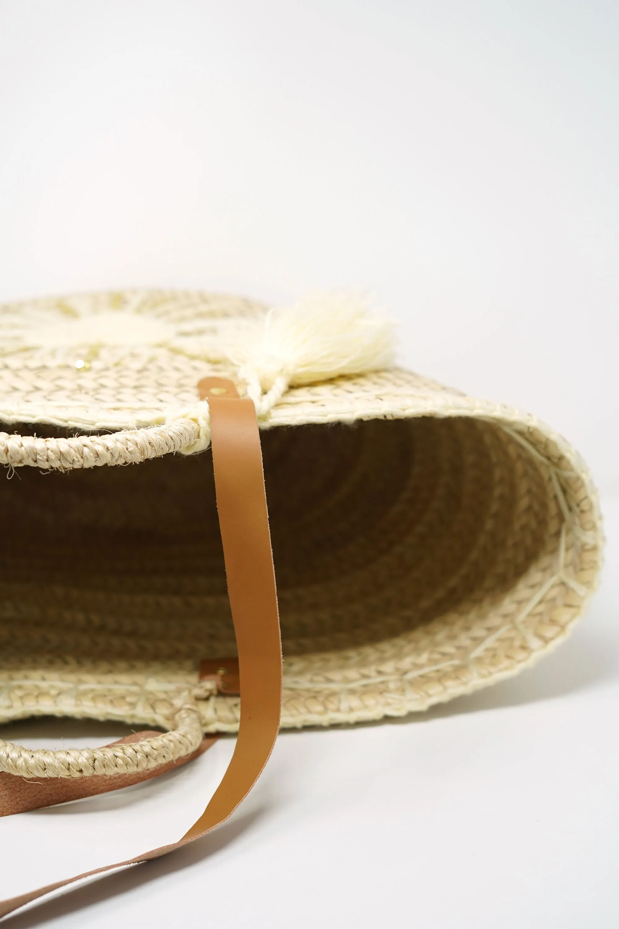 Handwoven Large White Blanco Basket