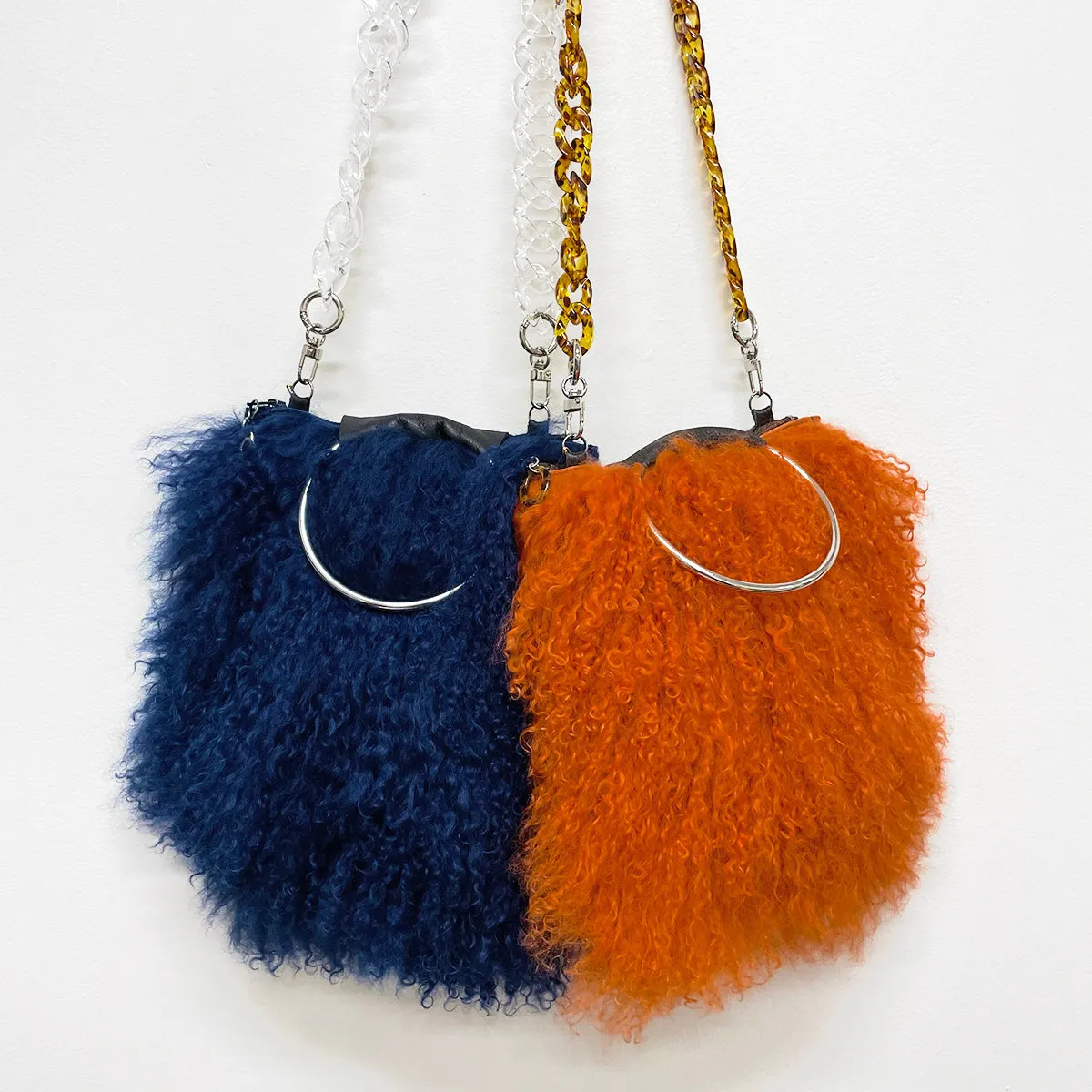 Hanna Orange Sheepskin & Cocoa