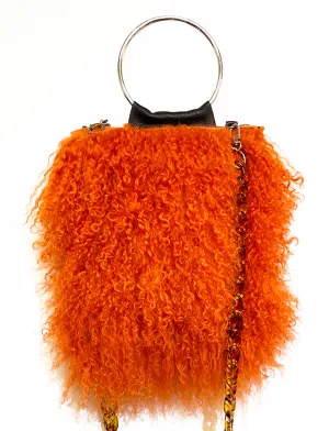 Hanna Orange Sheepskin & Cocoa