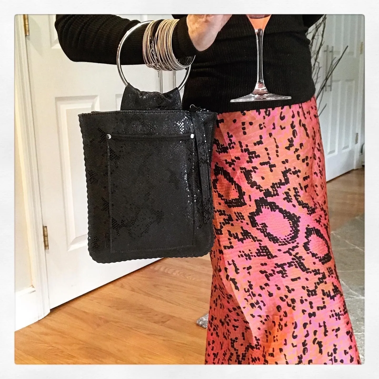 Hanna Orange Sheepskin & Cocoa
