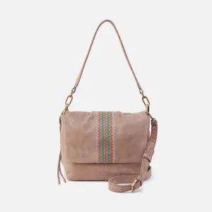 Harley Convertible Shoulder Bag In Buffed Leather - Hazel
