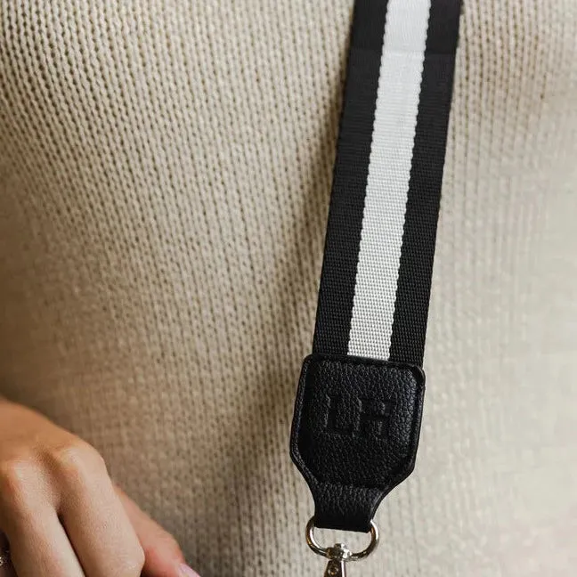 Hendrix Bag Strap - Black and Silver