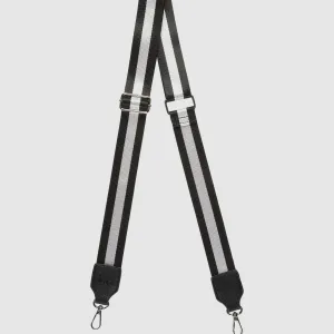 Hendrix Bag Strap - Black and Silver