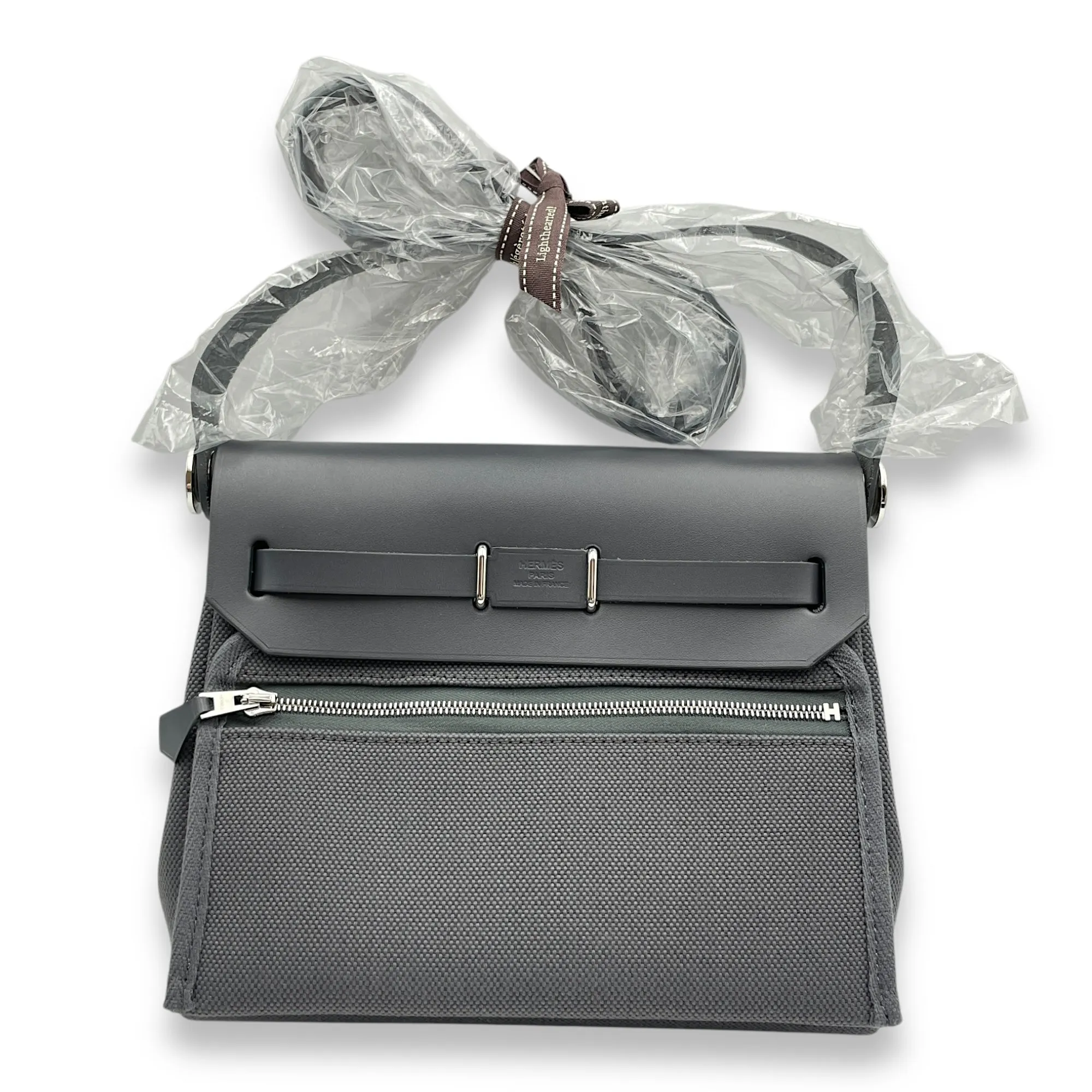 Herbag Mini Ardoise in Vache Hunter/Toile, Palladium hardware
