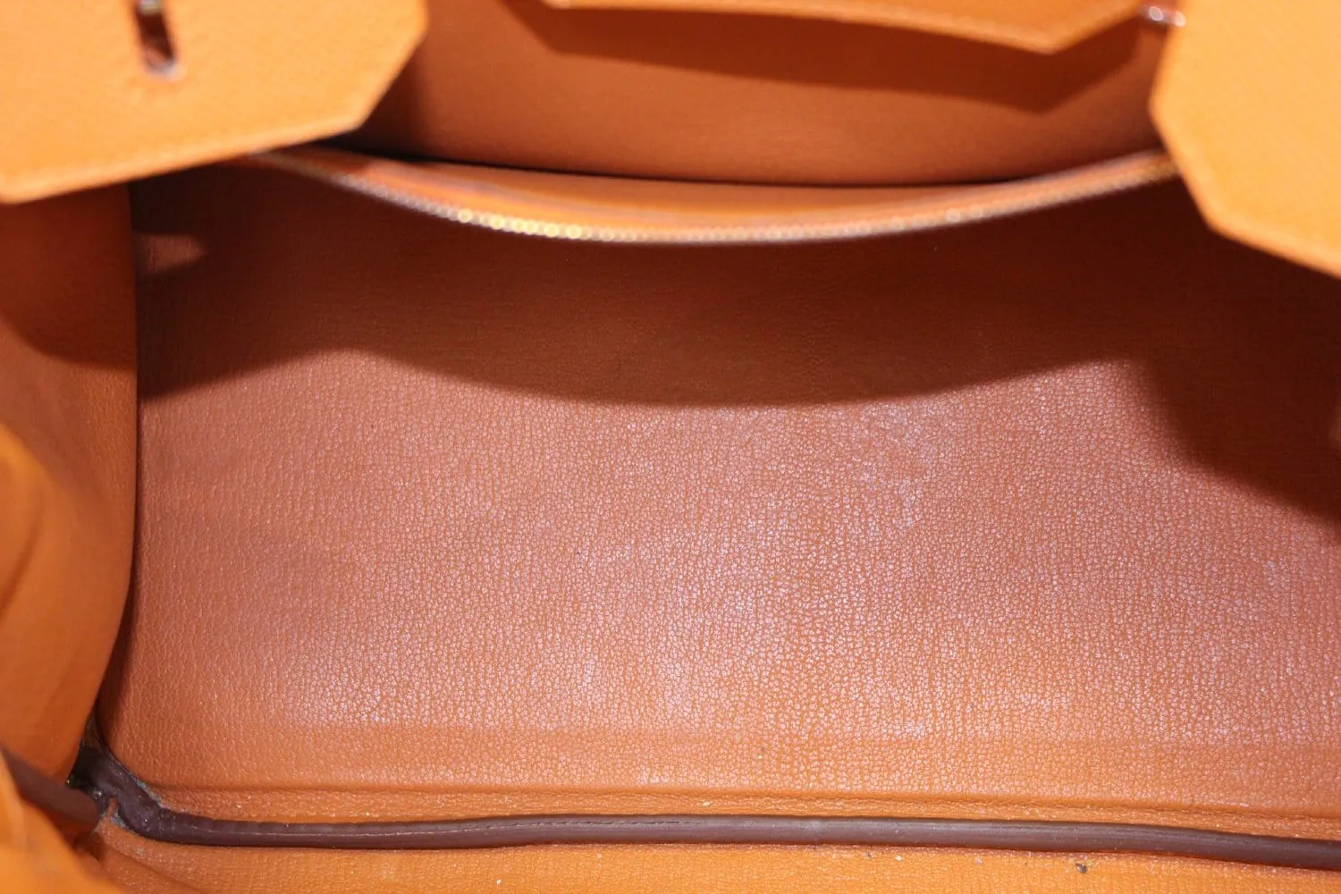 HERMES Birkin 30cm Orange Clemence Silver Hardware Bag