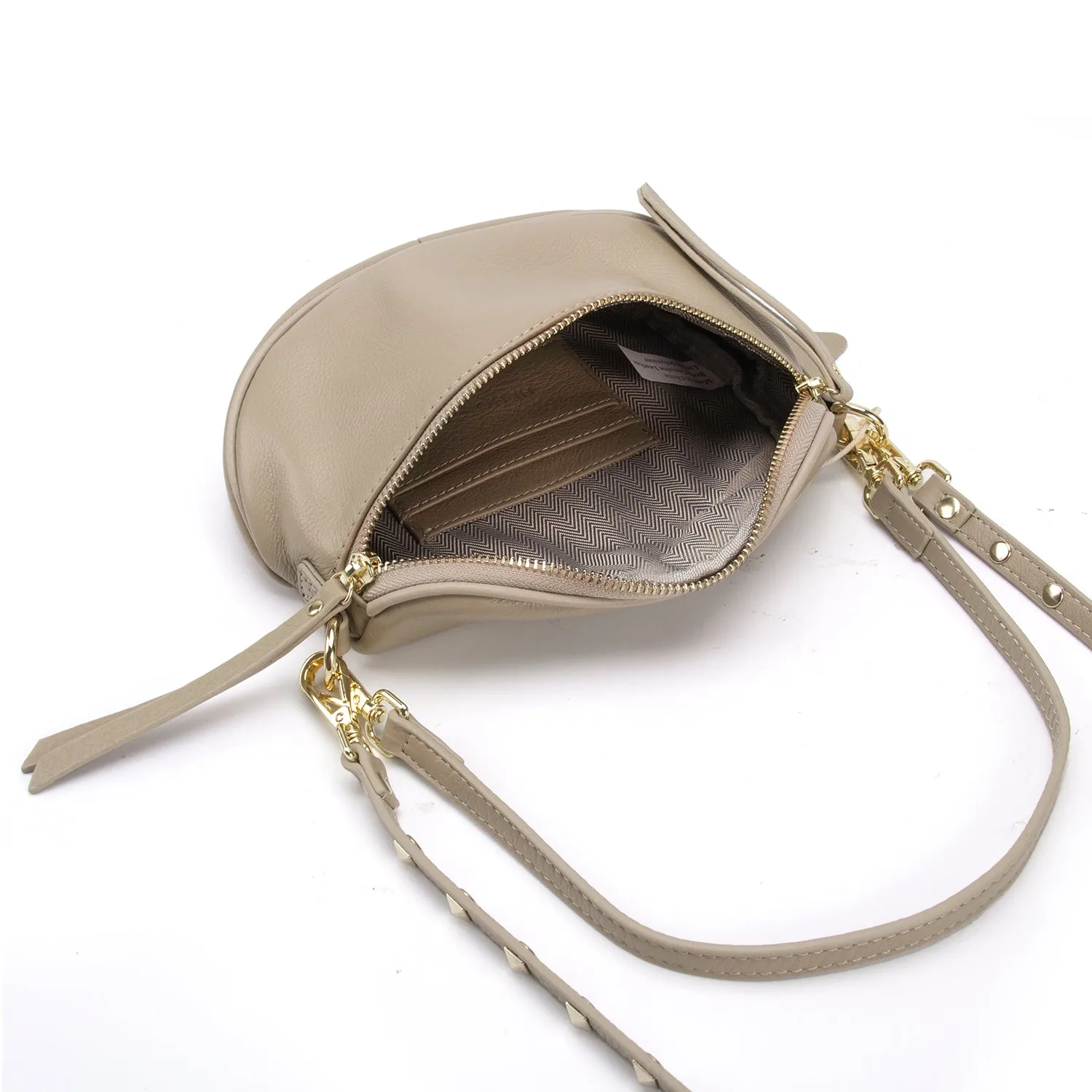 Hi Ho & Co Mini Obsessed Bag Taupe / Gold