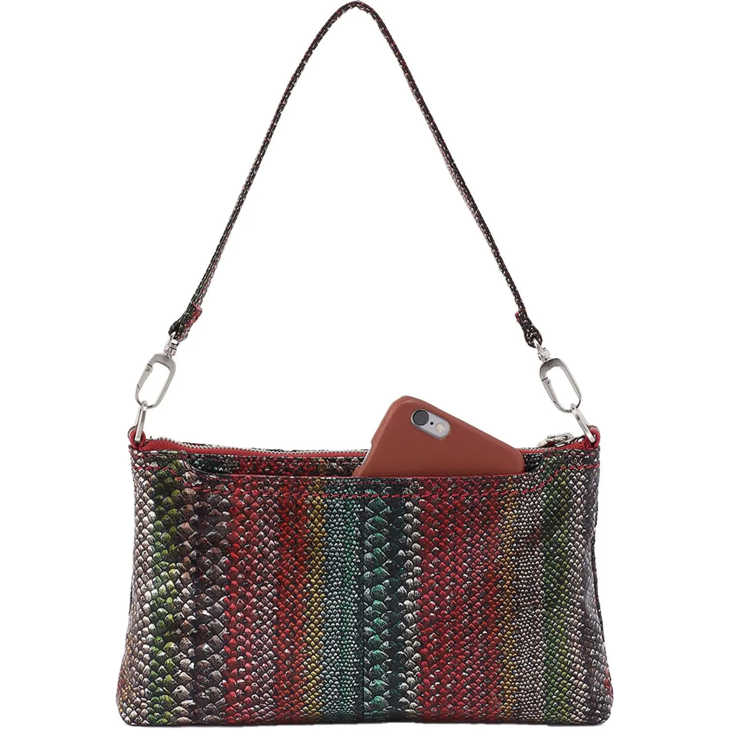 Hobo Darcy Holiday Stripe Printed Vintage Leather