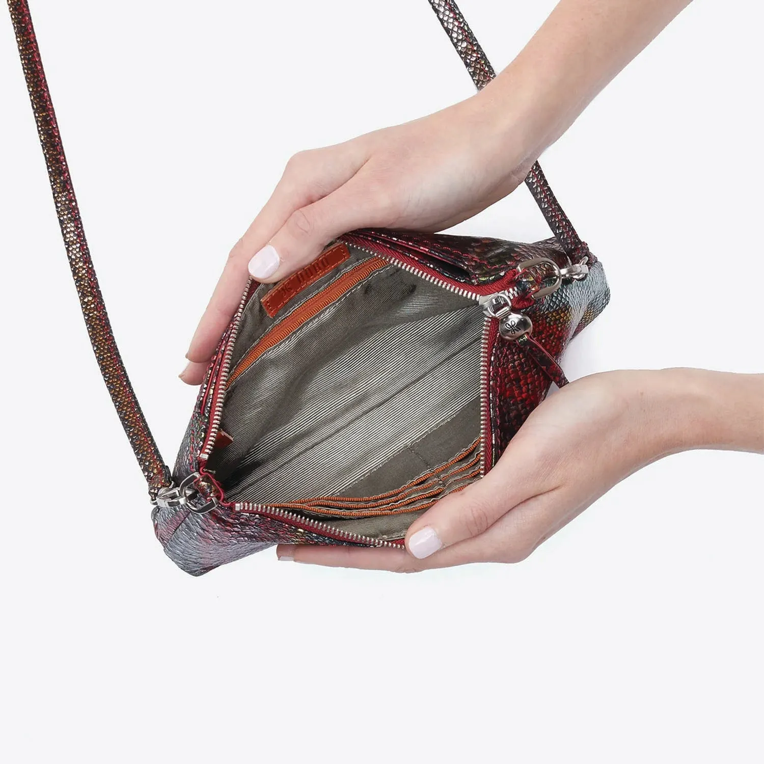 Hobo Darcy Holiday Stripe Printed Vintage Leather
