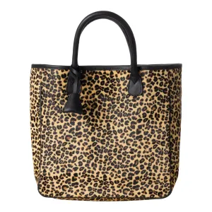Huntley Equestrian Leopard Hair On Hide Tote Handbag
