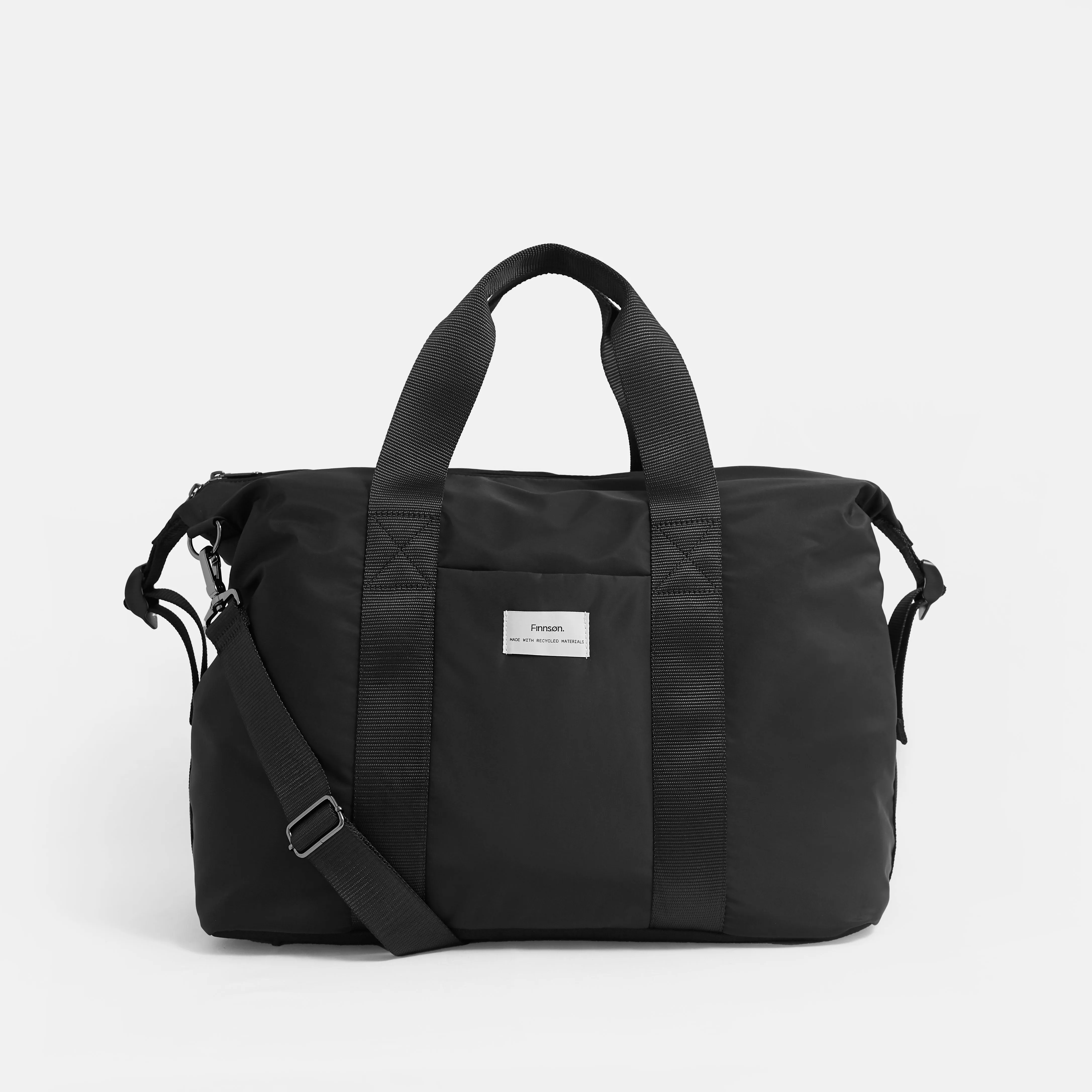 Ida Eco Holdall Baby Change Bag with Black Change Mat (Black)