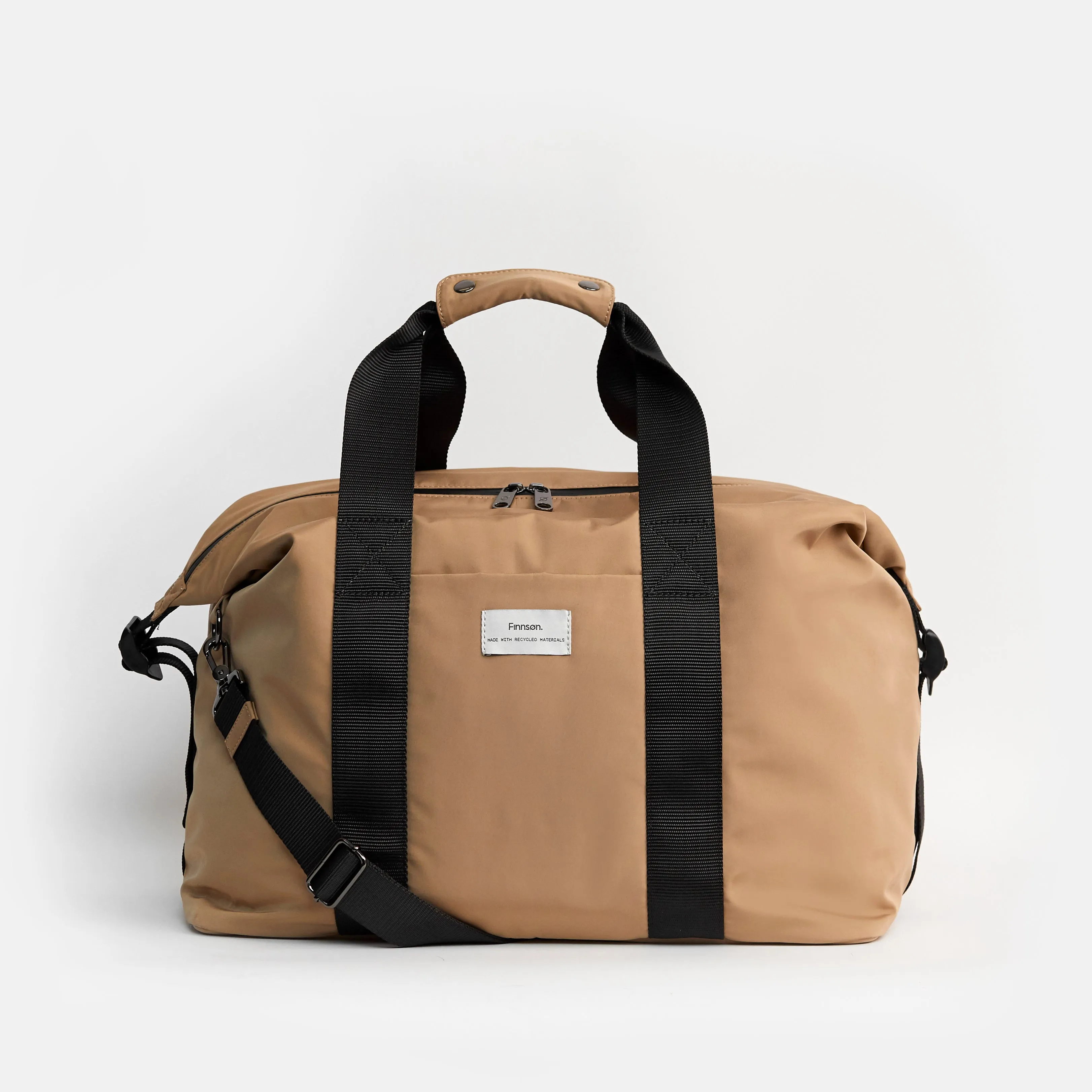 Ida Eco Holdall Baby Change Bag with Black Change Mat (Camel)