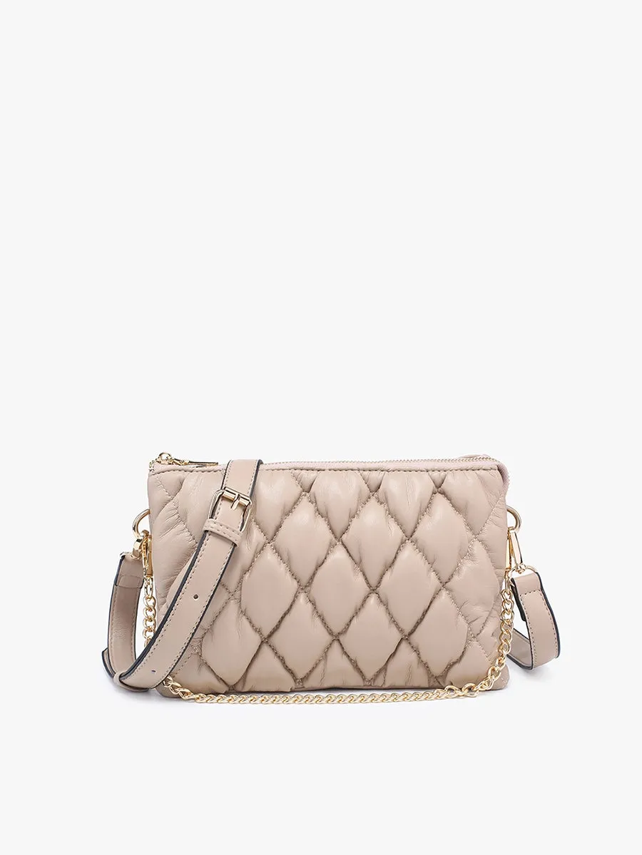 Izzy Puffer Crossbody Bag w/ Chain